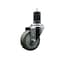Service Caster 3.5'' SS Gray Poly Wheel Swivel 1-5/8'' Expanding Stem Caster SCC-SSEX20S3514-PPUB-158 - alternate 1